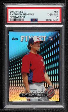 2013 Topps Finest - [Base] - Refractor #64 - Anthony Rendon [PSA 10 GEM MT]