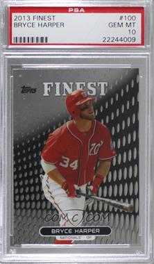 2013 Topps Finest - [Base] #100 - Bryce Harper [PSA 10 GEM MT]