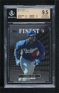 2013 Topps Finest - [Base] #91 - Yasiel Puig [BGS 9.5 GEM MINT]