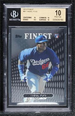 2013 Topps Finest - [Base] #91 - Yasiel Puig [BGS 10 PRISTINE]