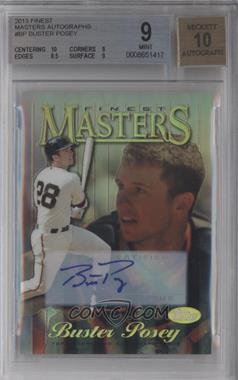 2013 Topps Finest - Finest Masters Refractor - Autographs #M-BP - Buster Posey /15 [BGS 9 MINT]