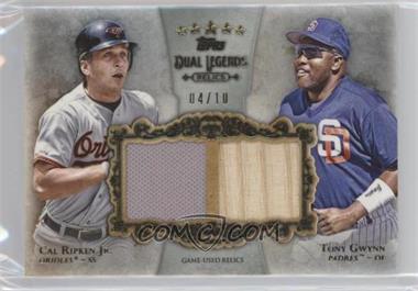 2013 Topps Five Star - Dual Legends Relics #FSDLR-RGW - Cal Ripken Jr., Tony Gwynn /10