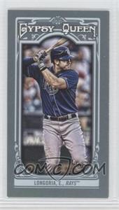 2013 Topps Gypsy Queen - [Base] - Mini #44.1 - Evan Longoria (batting, blue jersey)