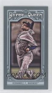 2013 Topps Gypsy Queen - [Base] - Mini #45.1 - Felix Hernandez (Pitching For Seattle)