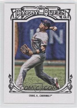 2013 Topps Gypsy Queen - [Base] - White Framed #105 - Allen Craig