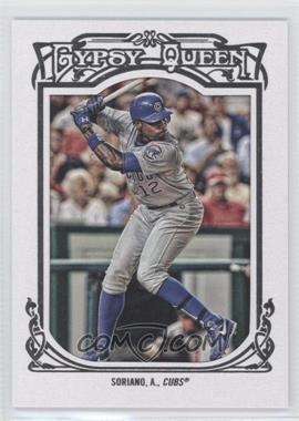 2013 Topps Gypsy Queen - [Base] - White Framed #335 - Alfonso Soriano