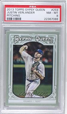 2013 Topps Gypsy Queen - [Base] #259.1 - Justin Verlander (Pitching) [PSA 8 NM‑MT]