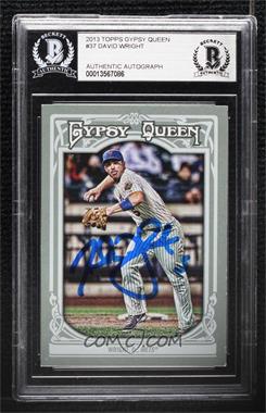 2013 Topps Gypsy Queen - [Base] #37 - David Wright [BAS BGS Authentic]