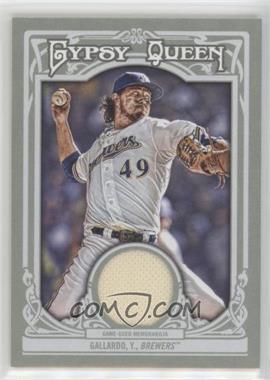 2013 Topps Gypsy Queen - Relics #GQR-YG - Yovani Gallardo