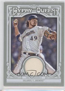 2013 Topps Gypsy Queen - Relics #GQR-YG - Yovani Gallardo