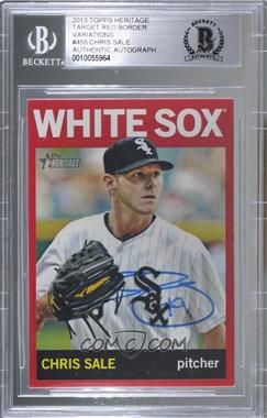 2013 Topps Heritage - [Base] - Retail Red #455 - Chris Sale [BAS BGS Authentic]
