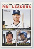 League Leaders - Chase Headley, Ryan Braun, Alfonso Soriano