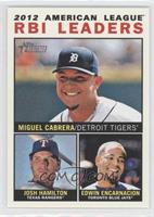 League Leaders - Miguel Cabrera, Josh Hamilton, Edwin Encarnacion