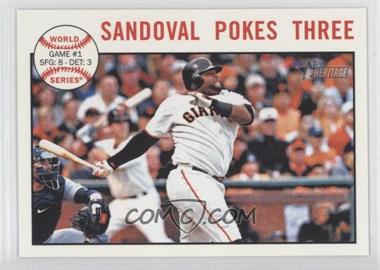 2013 Topps Heritage - [Base] #136 - World Series - Sandoval Pokes Three