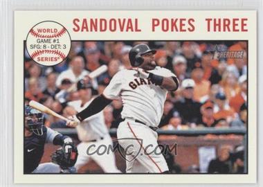 2013 Topps Heritage - [Base] #136 - World Series - Sandoval Pokes Three