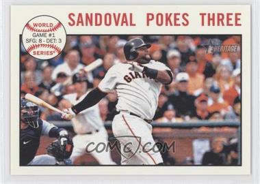 2013 Topps Heritage - [Base] #136 - World Series - Sandoval Pokes Three