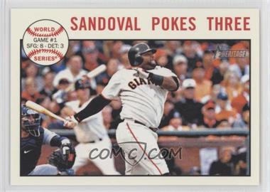 2013 Topps Heritage - [Base] #136 - World Series - Sandoval Pokes Three