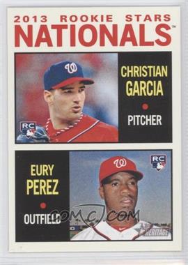 2013 Topps Heritage - [Base] #167 - Rookie Stars - Christian Garcia, Eury Perez