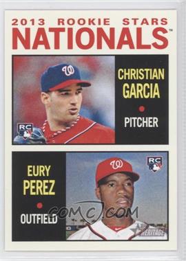 2013 Topps Heritage - [Base] #167 - Rookie Stars - Christian Garcia, Eury Perez