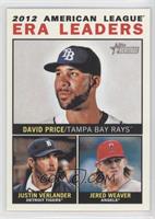 League Leaders - David Price, Justin Verlander, Jered Weaver