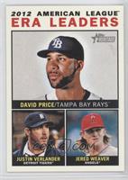 League Leaders - David Price, Justin Verlander, Jered Weaver