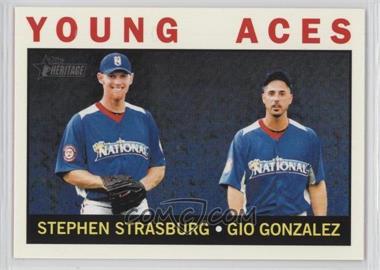 2013 Topps Heritage - [Base] #219 - Young Aces (Stephen Strasburg, Gio Gonzalez)