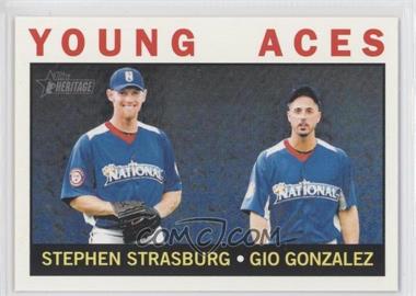 2013 Topps Heritage - [Base] #219 - Young Aces (Stephen Strasburg, Gio Gonzalez)