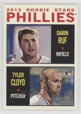 2013 Topps Heritage - [Base] #243 - Rookie Stars - Darin Ruf, Tyler Cloyd