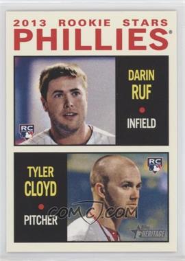 2013 Topps Heritage - [Base] #243 - Rookie Stars - Darin Ruf, Tyler Cloyd