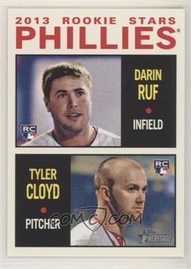 2013 Topps Heritage - [Base] #243 - Rookie Stars - Darin Ruf, Tyler Cloyd