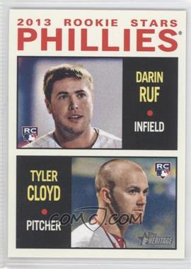 2013 Topps Heritage - [Base] #243 - Rookie Stars - Darin Ruf, Tyler Cloyd