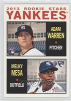 Rookie Stars - Adam Warren, Melky Mesa