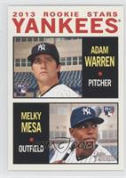 Rookie Stars - Adam Warren, Melky Mesa