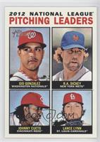 League Leaders - Gio Gonzalez, R.A. Dickey, Johnny Cueto, Lance Lynn