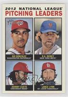 League Leaders - Gio Gonzalez, R.A. Dickey, Johnny Cueto, Lance Lynn