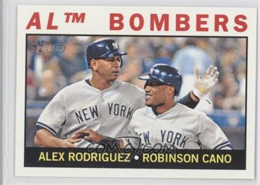 2013 Topps Heritage - [Base] #331 - AL Bombers (Alex Rodriguez, Robinson Cano)
