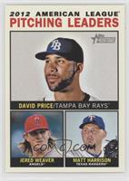 League Leaders - David Price, Jered Weaver, Matt Harrison