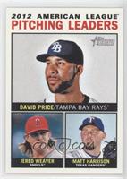 League Leaders - David Price, Jered Weaver, Matt Harrison