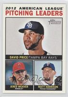 League Leaders - David Price, Jered Weaver, Matt Harrison