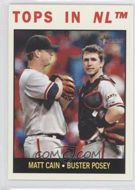 2013 Topps Heritage - [Base] #423 - Tops in NL (Matt Cain, Buster Posey)