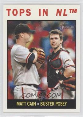 2013 Topps Heritage - [Base] #423 - Tops in NL (Matt Cain, Buster Posey)