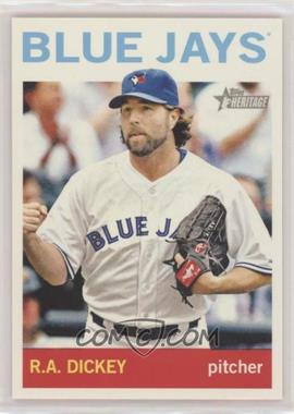 2013 Topps Heritage - [Base] #464.2 - Action Variation - R.A. Dickey (Blue Jays on Jersey)