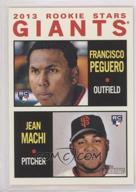 2013 Topps Heritage - [Base] #47 - Rookie Stars - Francisco Peguero, Jean Machi