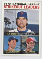 League Leaders - R.A. Dickey, Clayton Kershaw, Cole Hamels