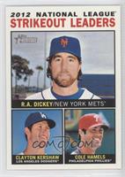 League Leaders - R.A. Dickey, Clayton Kershaw, Cole Hamels