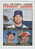 League Leaders - R.A. Dickey, Clayton Kershaw, Cole Hamels