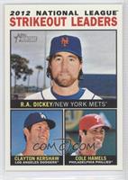 League Leaders - R.A. Dickey, Clayton Kershaw, Cole Hamels