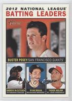 League Leaders - Buster Posey, Andrew McCutchen, Ryan Braun, Yadier Molina