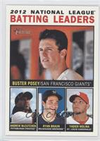 League Leaders - Buster Posey, Andrew McCutchen, Ryan Braun, Yadier Molina