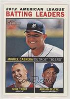 League Leaders - Miguel Cabrera, Mike Trout, Adrian Beltre